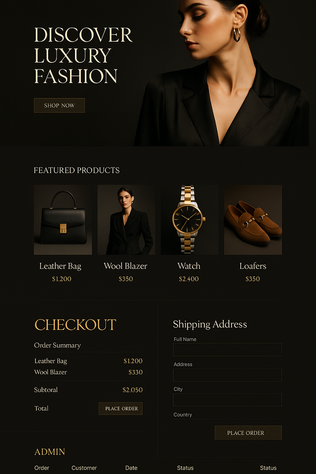 Project 1 screenshot